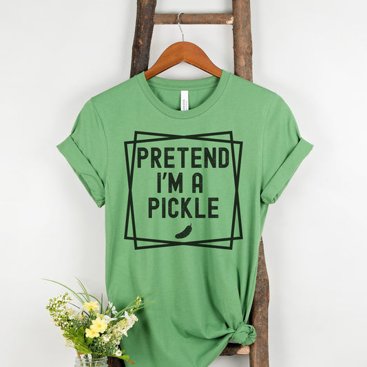 Pretend I'm a Pickle Halloween Costume Shirt, Lazy Halloween T-Shirt Costume, Funny Halloween T-Shirt, Funny Women T Shirt