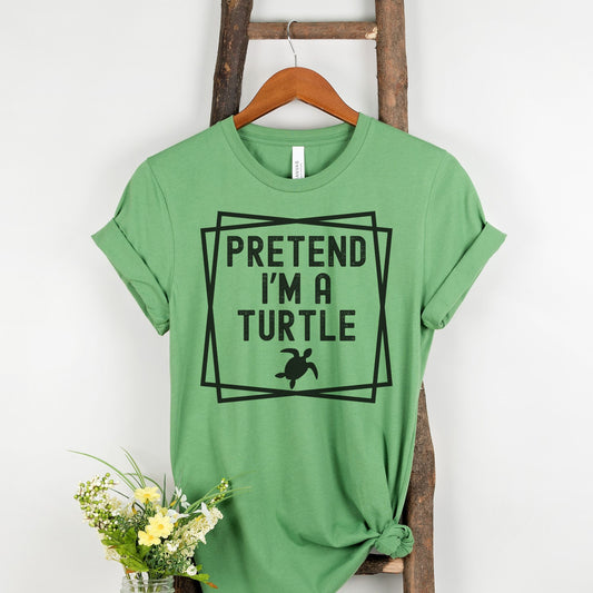 Pretend I'm Turtle Halloween Costume Shirt, Lazy Halloween T-Shirt Costume, Funny Halloween T-Shirt, Funny Unisex T Shirt