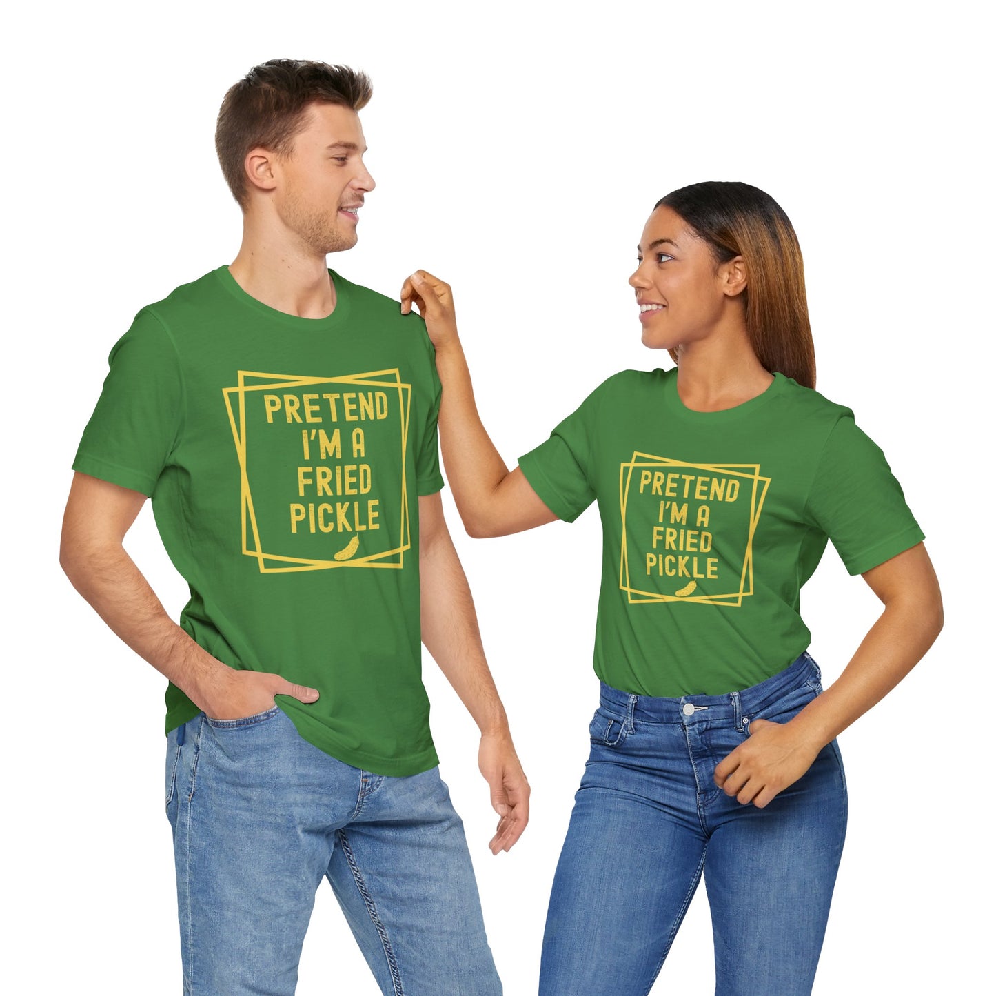 Pretend I'm a Fried Pickle Halloween Costume Shirt, Lazy Halloween T-Shirt Costume, Funny Halloween T-Shirt, Funny Women T Shirt