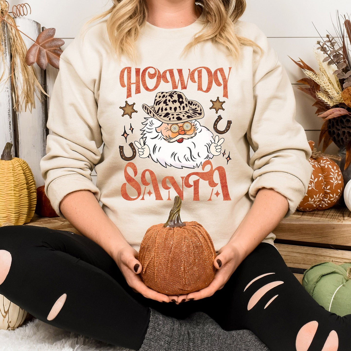 Retro Cowboy Christmas Sweatshirt