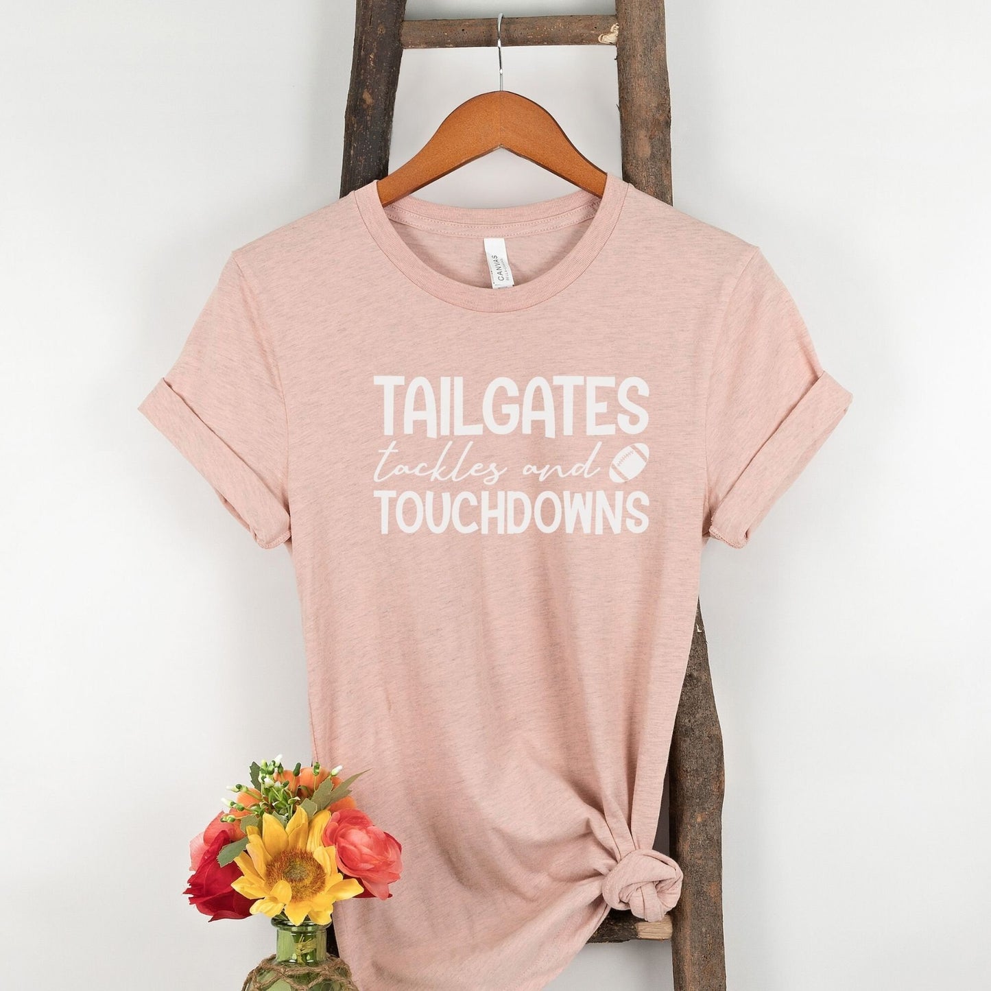 Football Womens Tee - Tailgate and Touchdown Fall Shirt