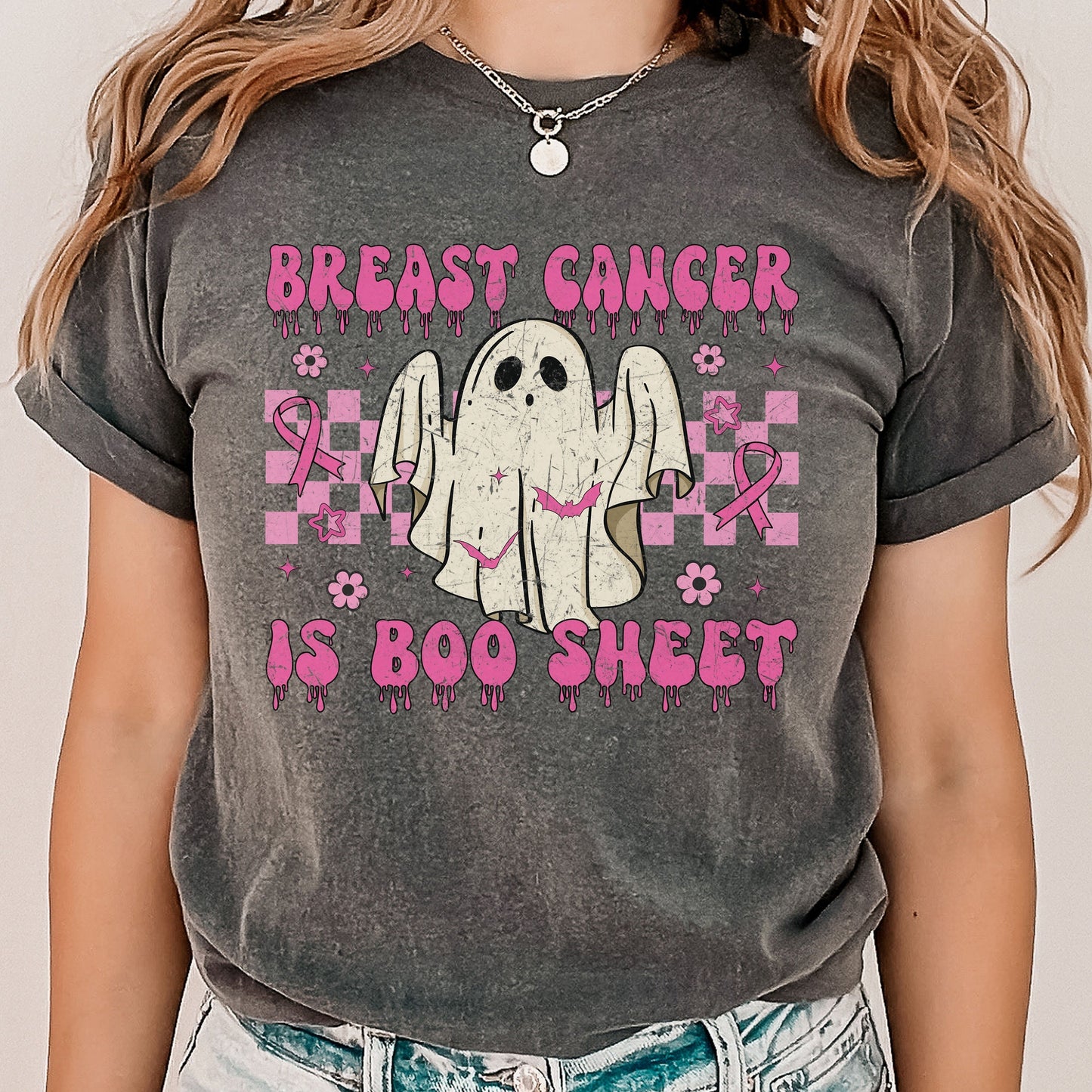 Retro Breast Cancer Comfort Colors Shirt