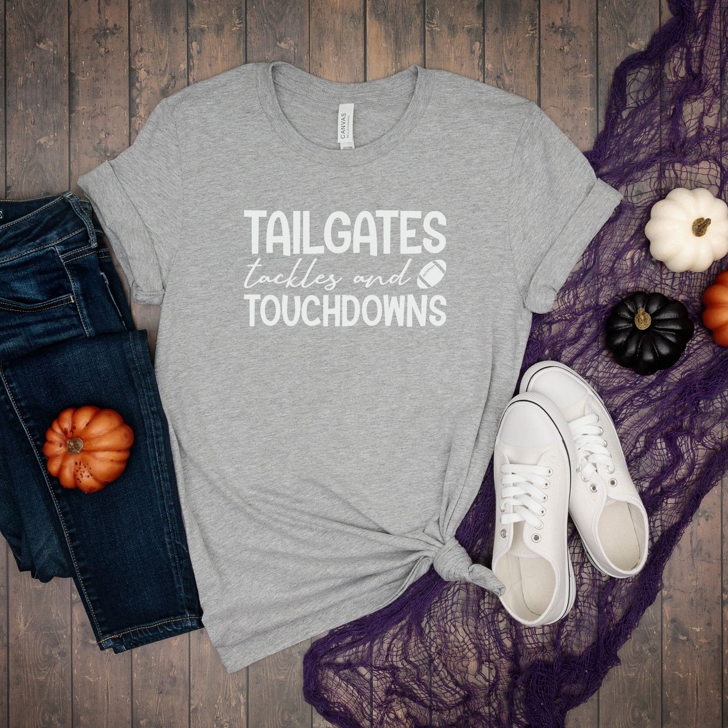 Football Womens Tee - Tailgate and Touchdown Fall Shirt