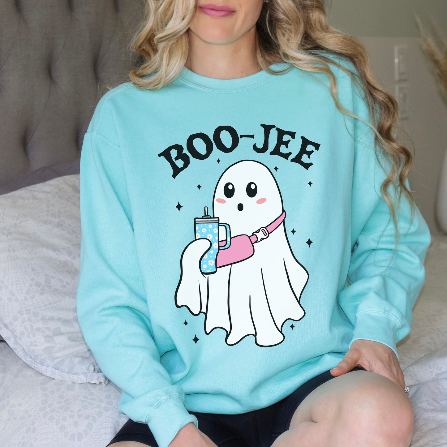 Boo-jee Halloween Ghost Comfort Colors Sweatshirt