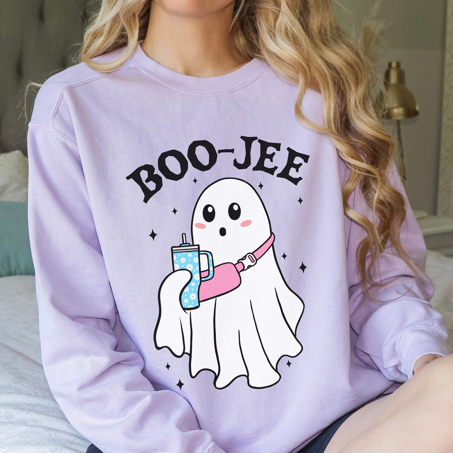 Boo-jee Halloween Ghost Comfort Colors Sweatshirt