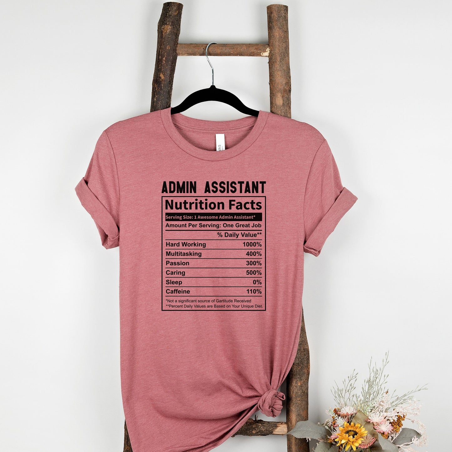 Administrative Assistant Nutrition Shirt