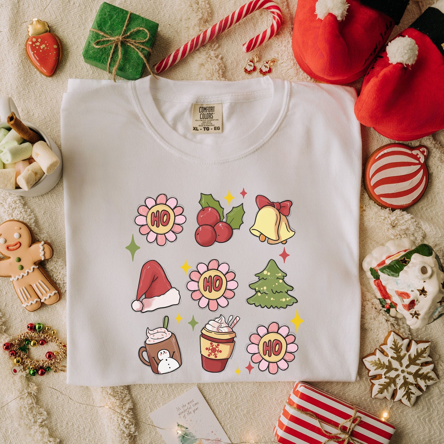 Retro Christmas Comfort Colors Sweatshirt