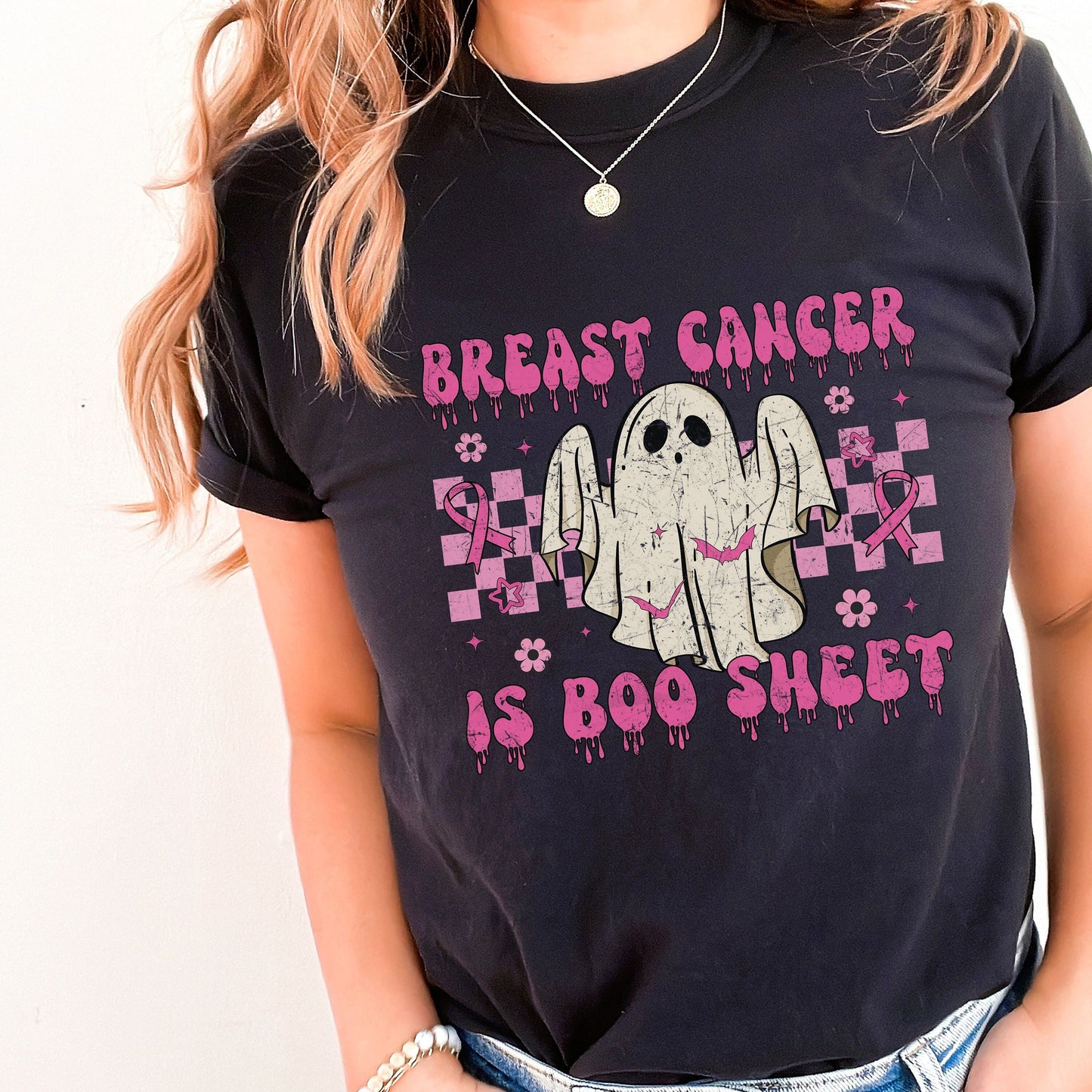 Retro Breast Cancer Comfort Colors Shirt