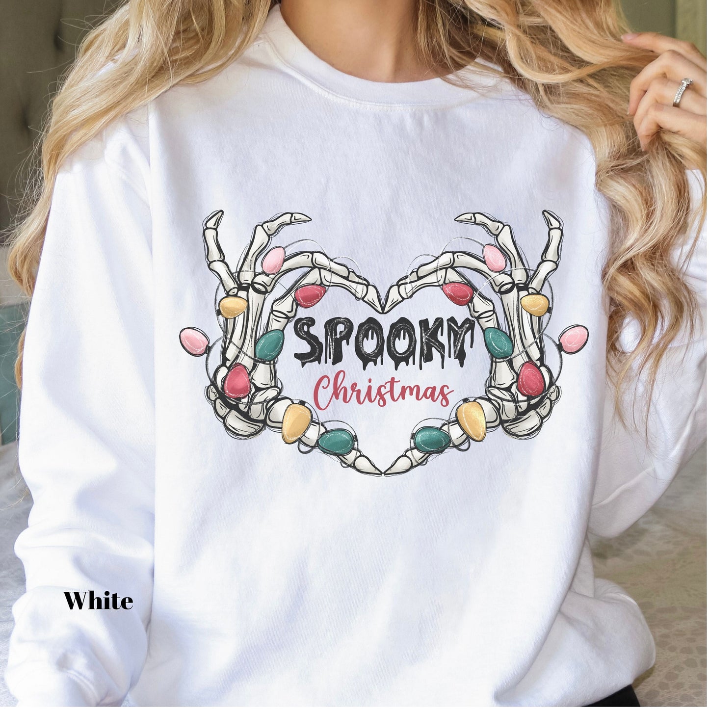 Skeleton Christmas Comfort Colors Sweatshirt