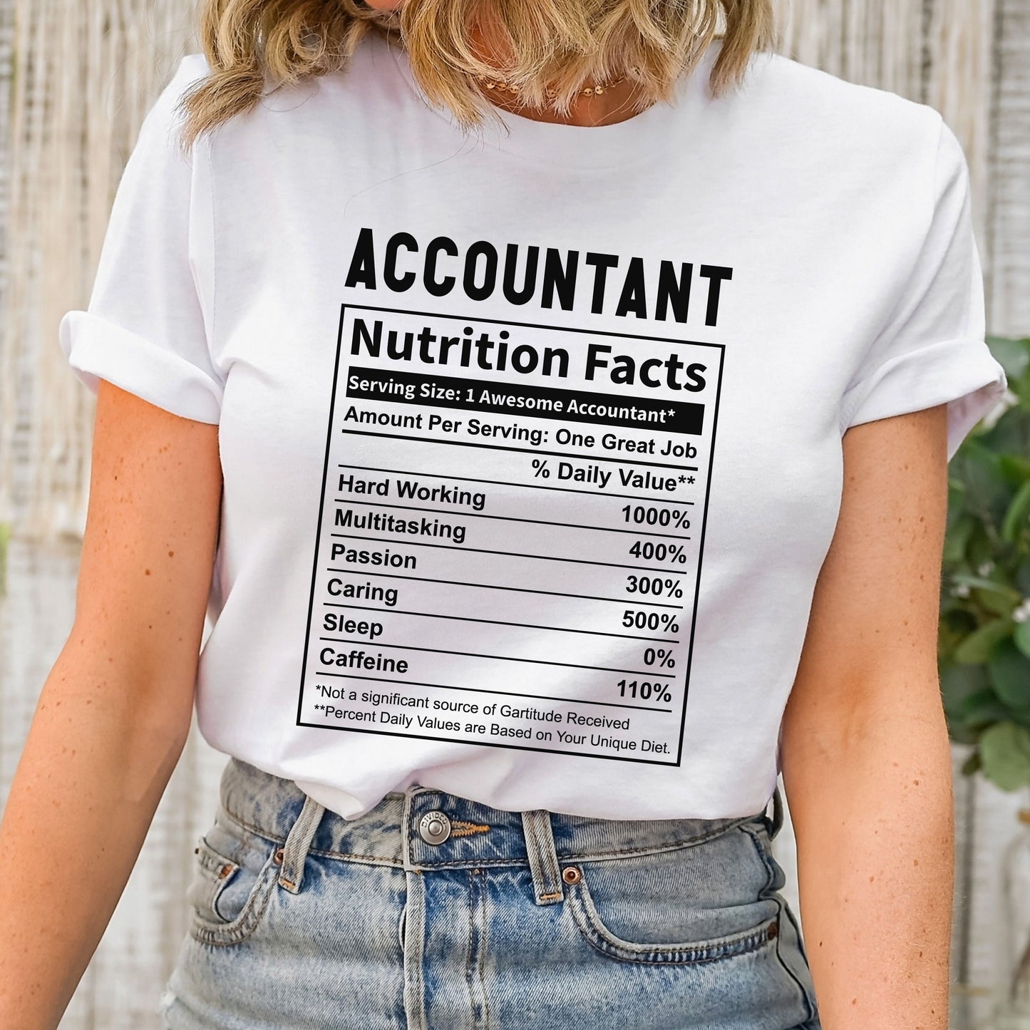 Funny Accountant Nutrition Shirt