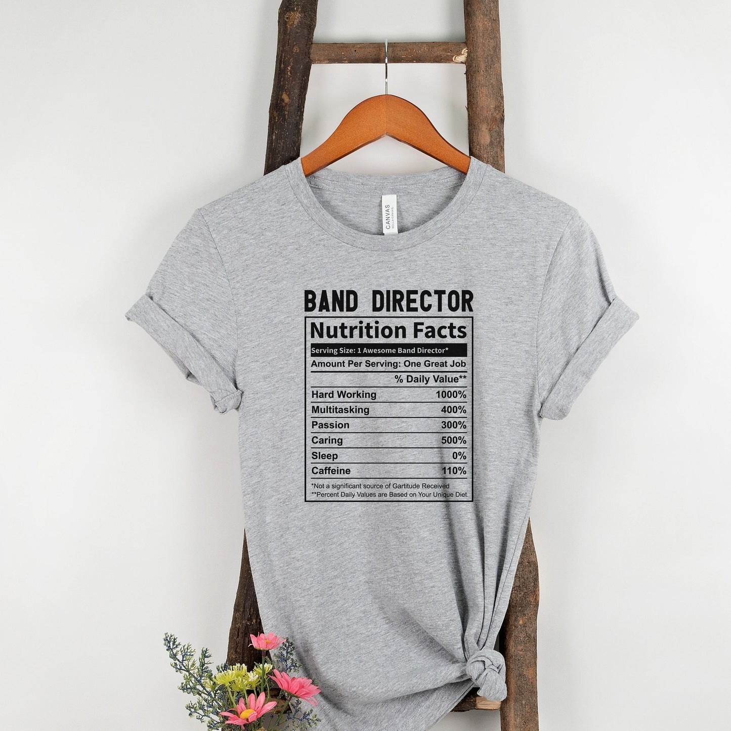 Band Director Nutrition Facts Shirt