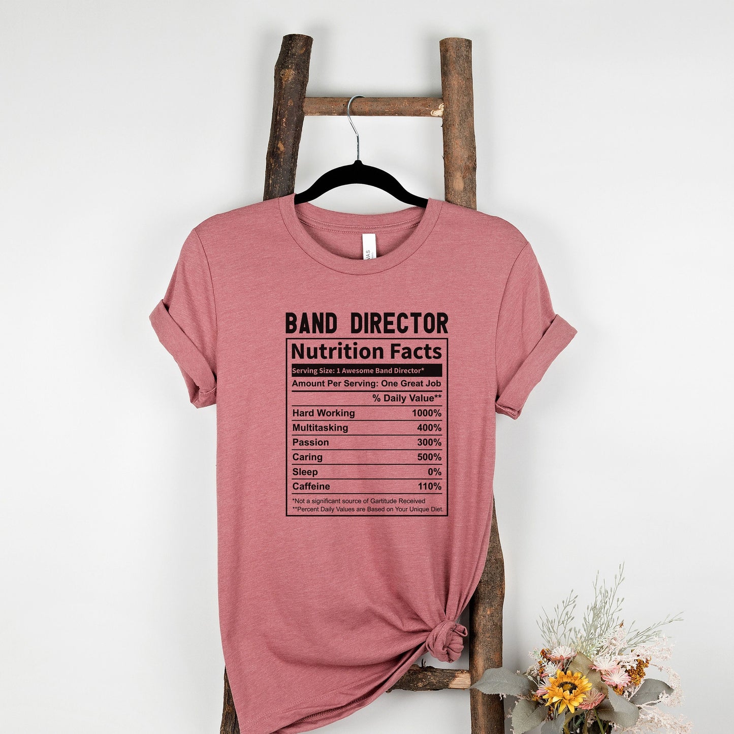 Band Director Nutrition Facts Shirt