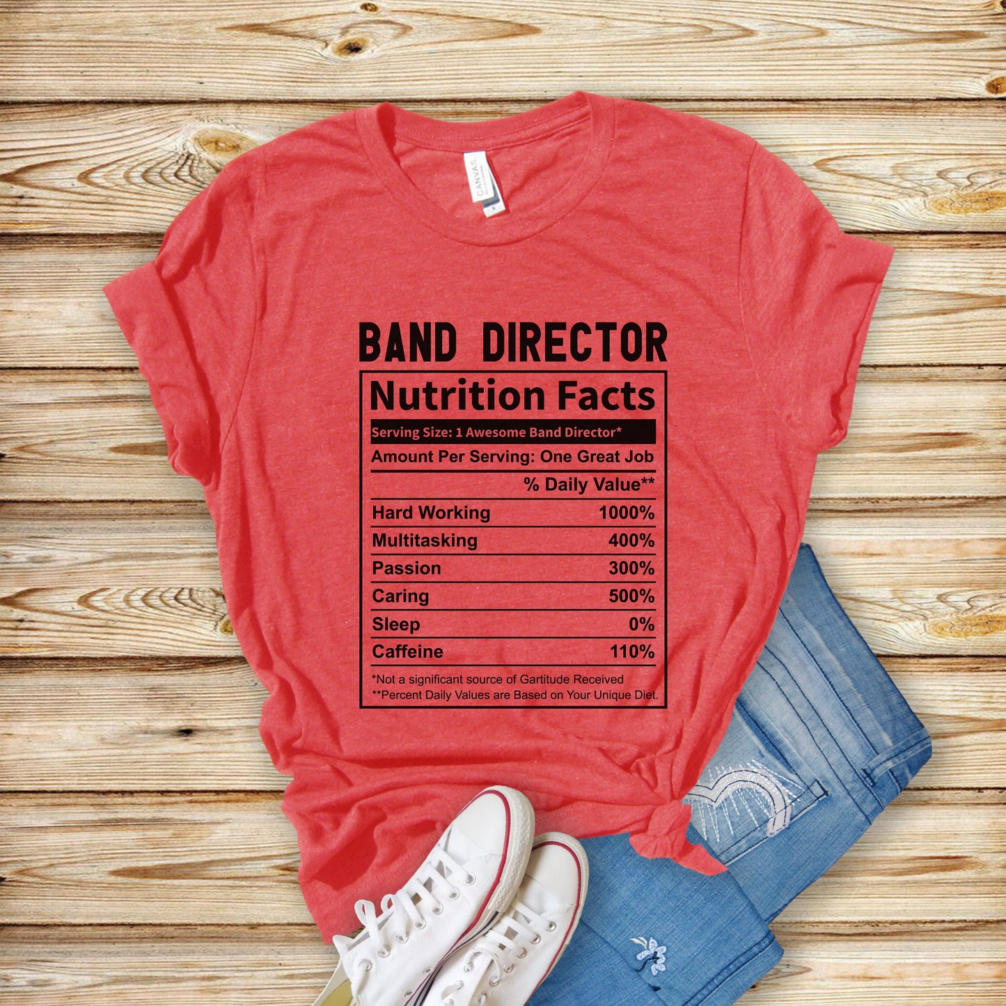 Band Director Nutrition Facts Shirt