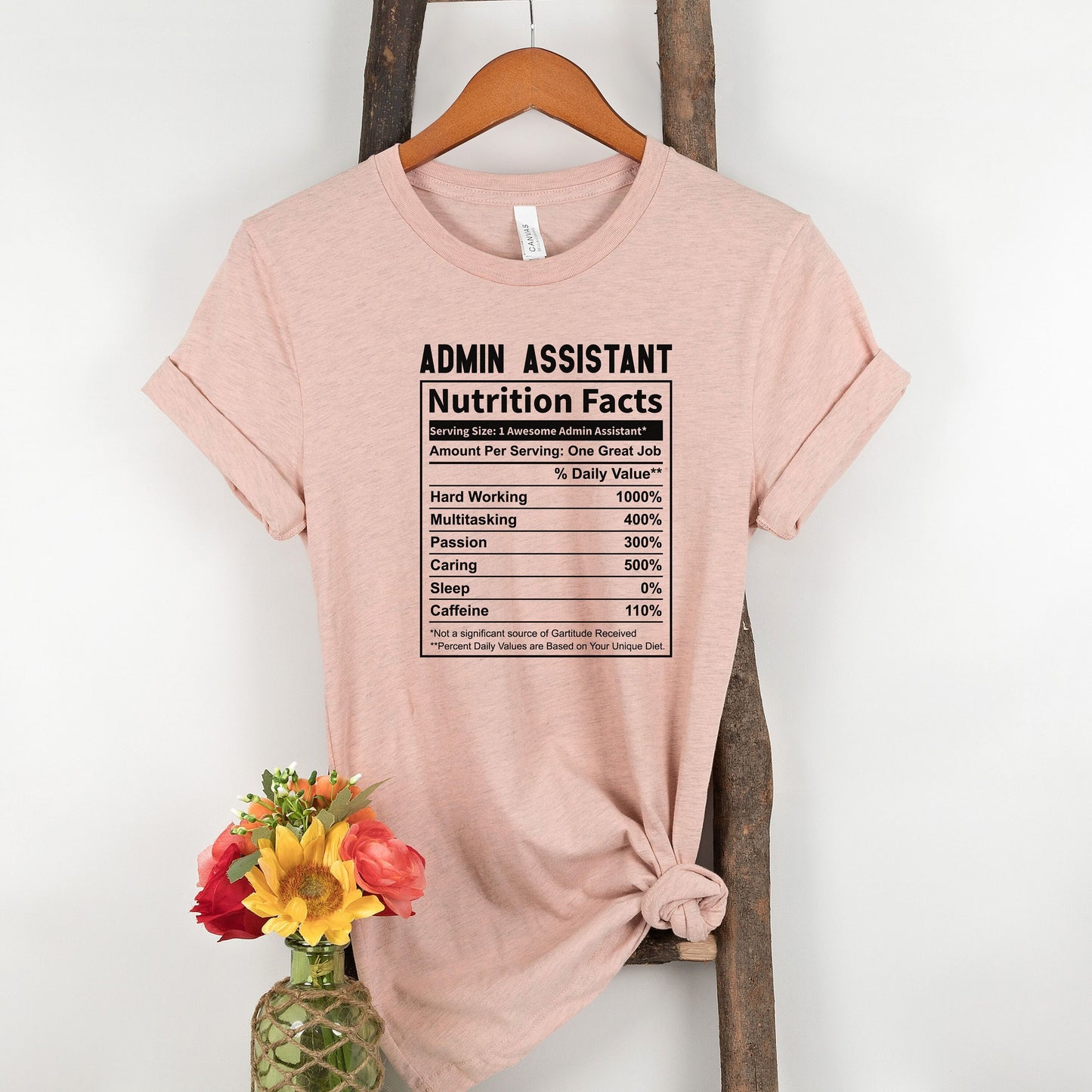 Administrative Assistant Nutrition Shirt