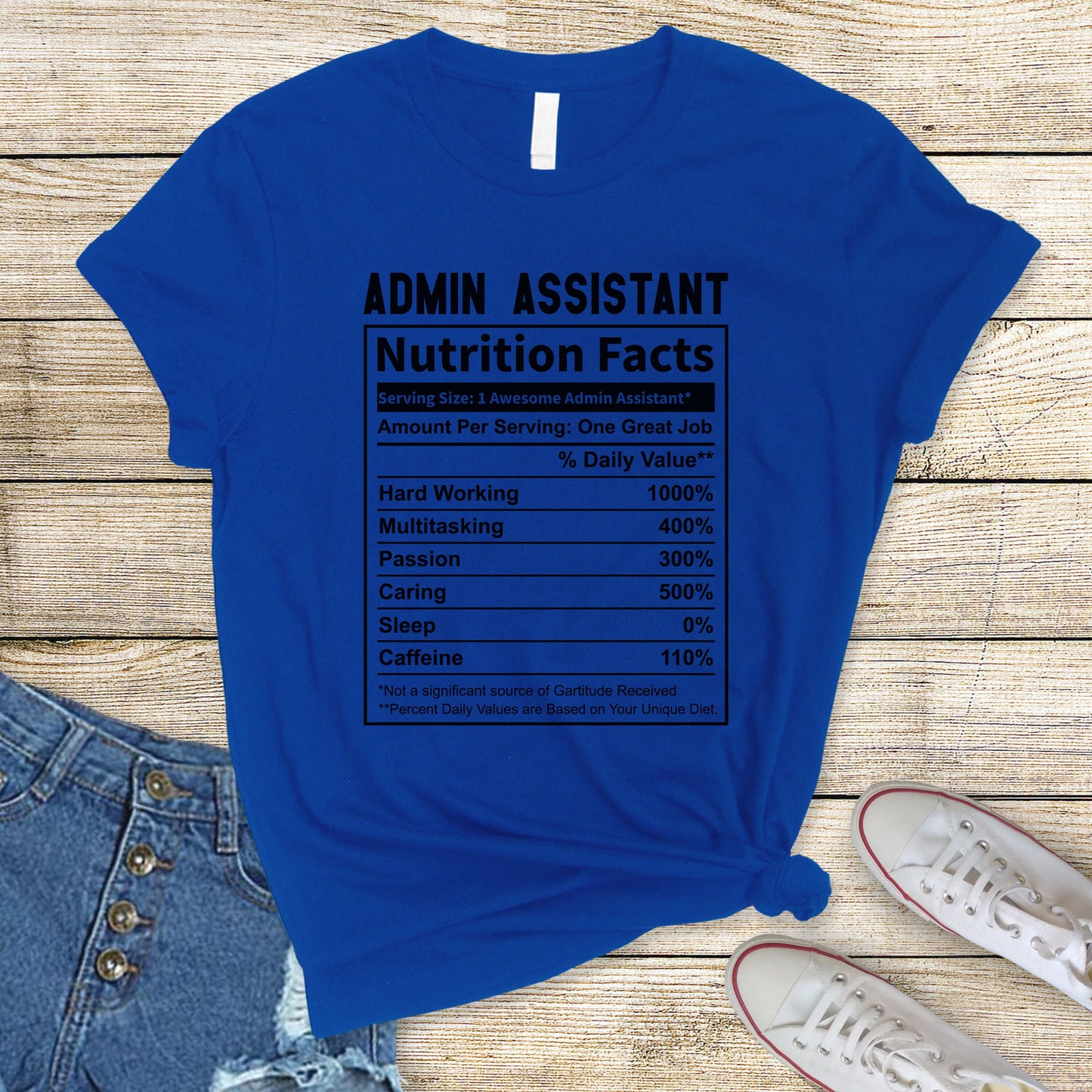 Administrative Assistant Nutrition Shirt