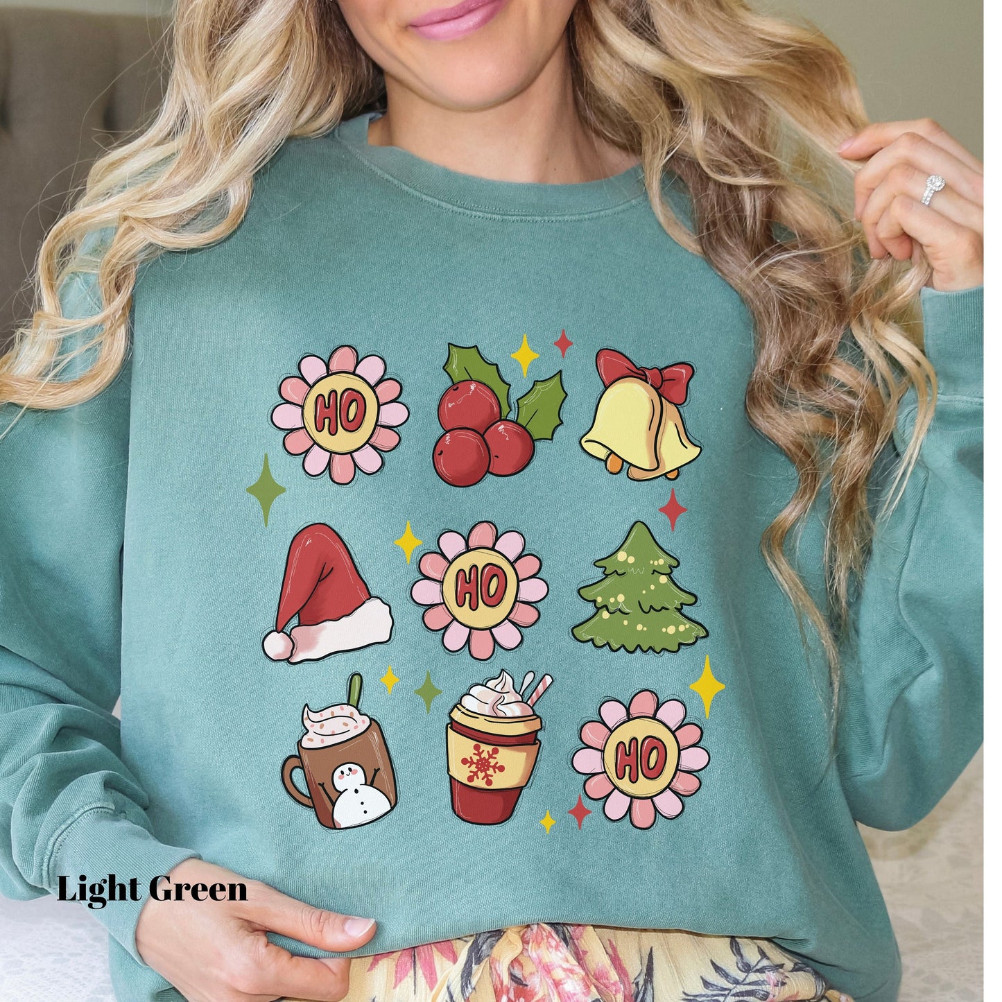 Retro Christmas Comfort Colors Sweatshirt