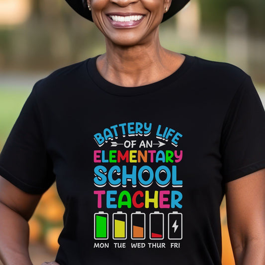 Battery Life Of A Teacher Shirt, Gifts For Teacher