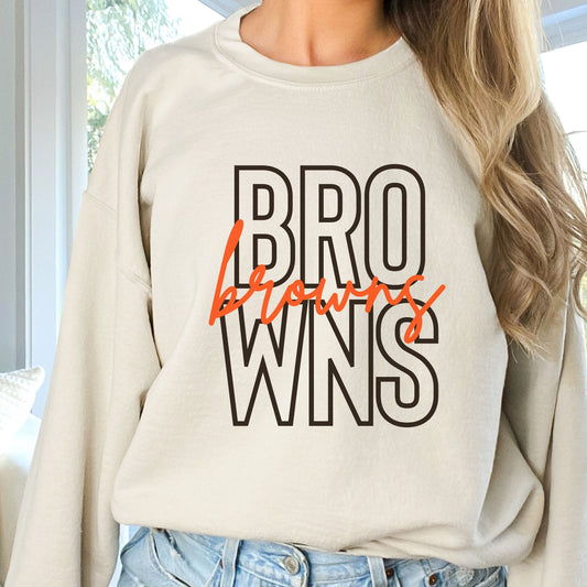 Browns Football Sweatshirt, Cleveland Football Hoodie, Gift For Cleveland Fan, Cleveland Browns Shirt, Football Mom Sweatshirt, Sport Hoodie