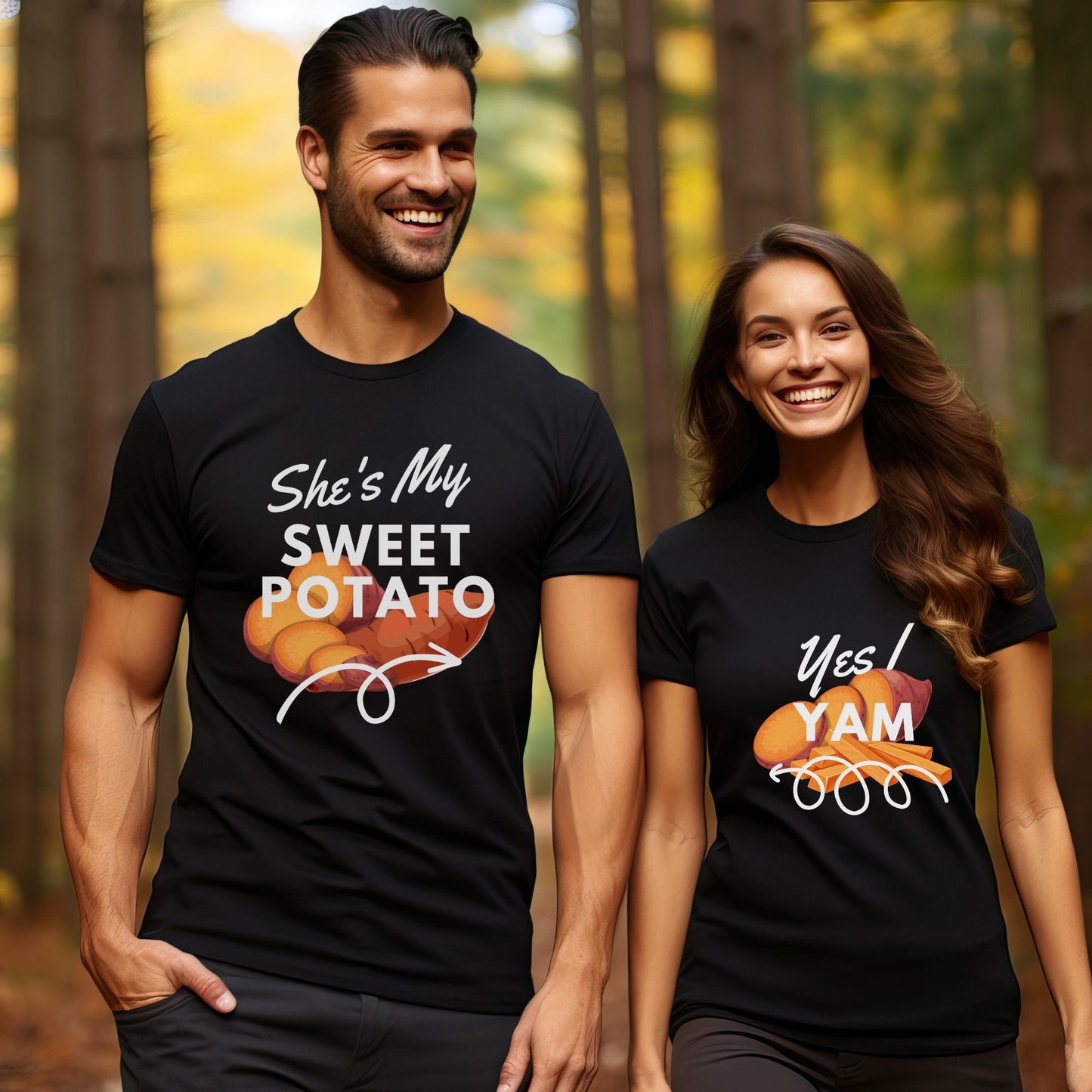 She Is My Sweet Potato Yes I Yam Tee, Fall Thanksgiving Matching Shirt