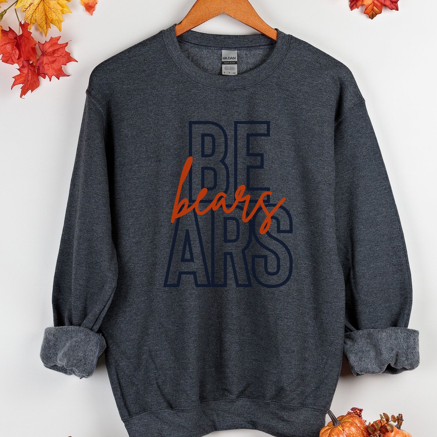 Bears Football Sweatshirt, Chicago Football Crewneck, Chicago Football Game Day | Bears Football Sweater, Bears Shirt Gift for Her