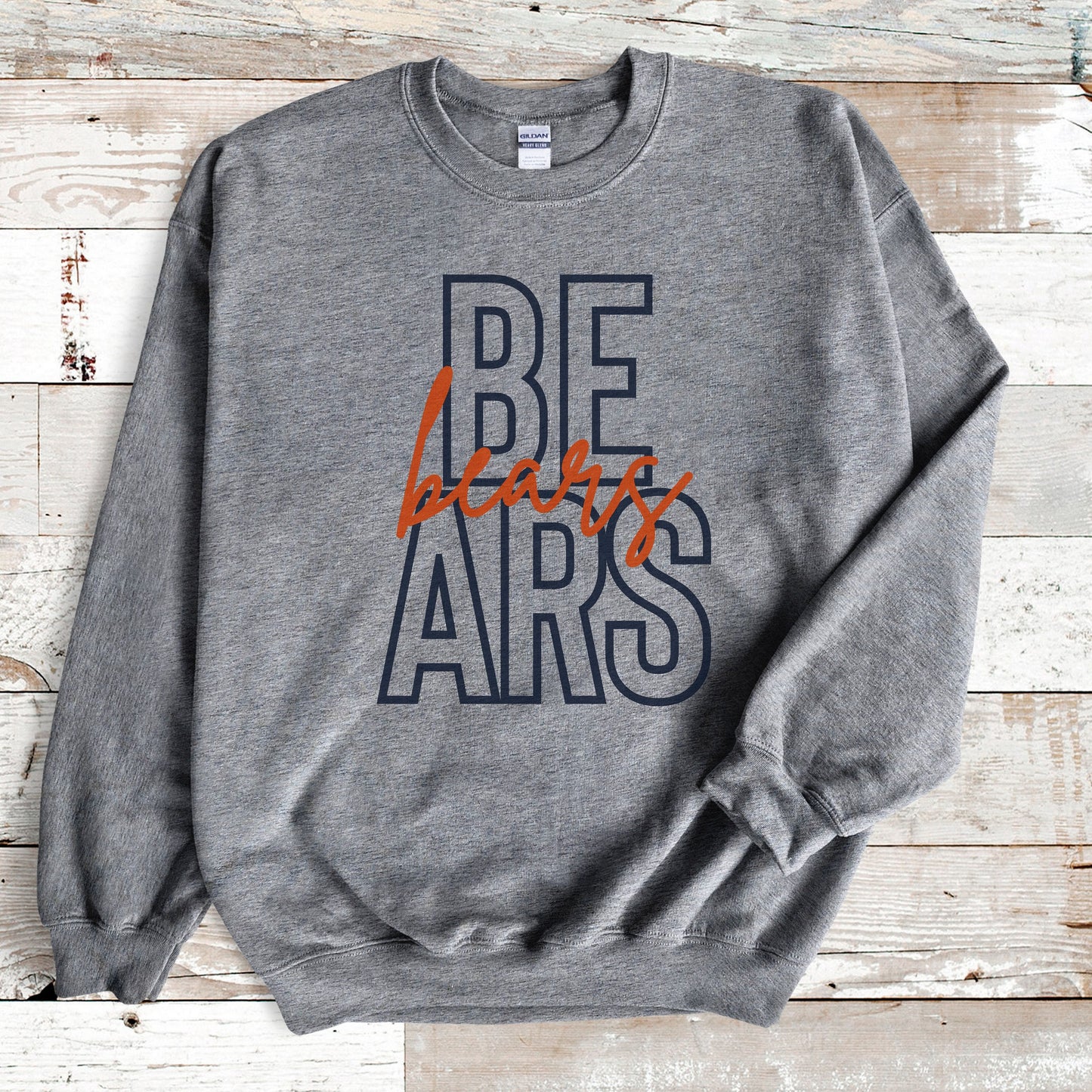 Bears Football Sweatshirt, Chicago Football Crewneck, Chicago Football Game Day | Bears Football Sweater, Bears Shirt Gift for Her