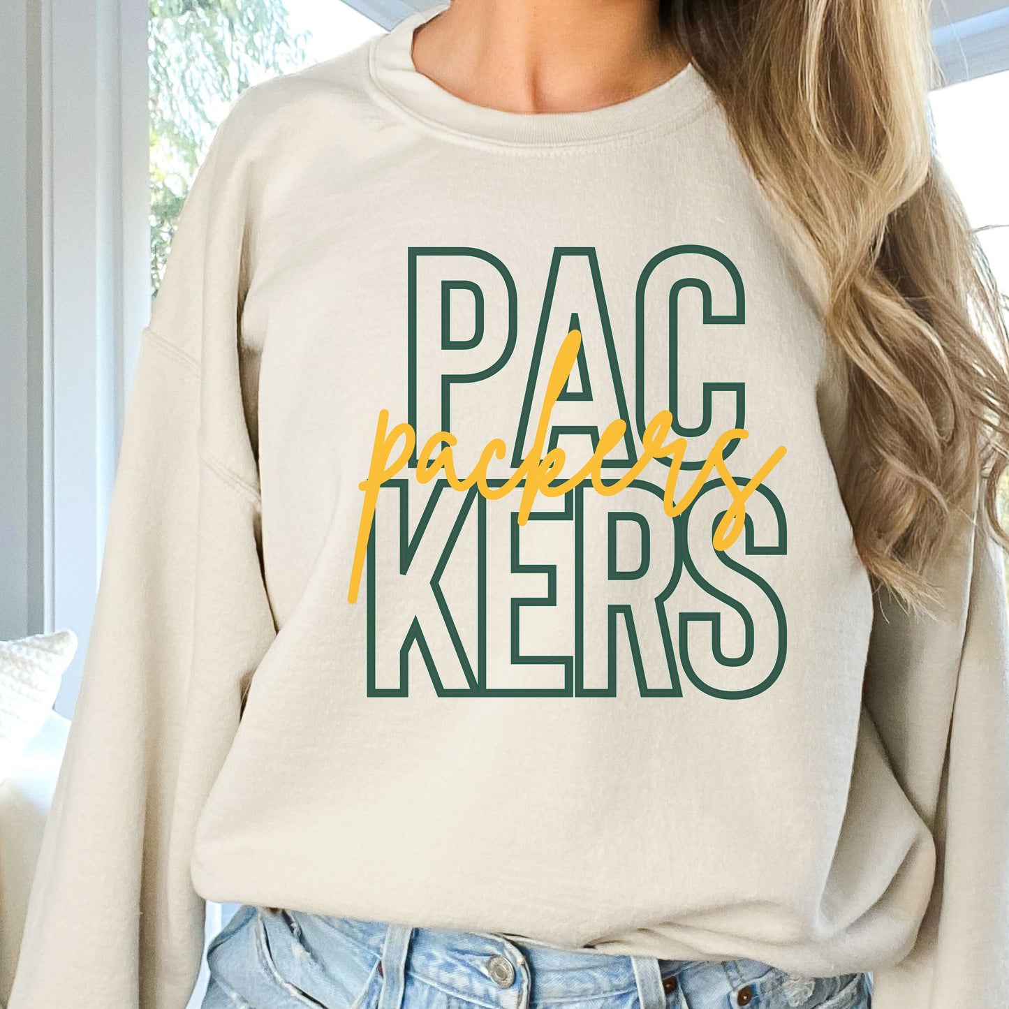 Packers Football Sweatshirt, Green Bay Football Crewneck, Green Bay Sweatshirt, Wisconsin Football Sweatshirt, Green Bay Football T-Shirt