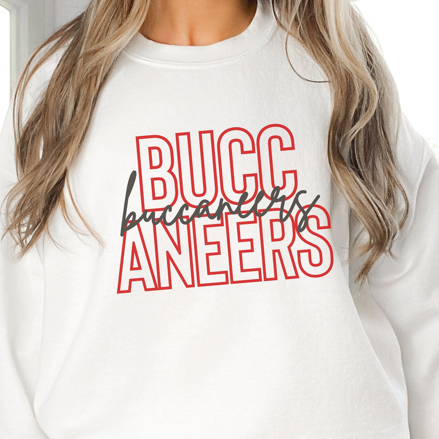 Buccaneers Football Sweatshirt, Tampa Bay Football Sweatshirt, Buccaneers Football Gift For Her, Buccaneers Football Fan, Vintage Tampa Bay