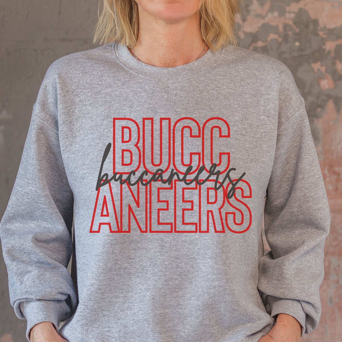 Buccaneers Football Sweatshirt, Tampa Bay Football Sweatshirt, Buccaneers Football Gift For Her, Buccaneers Football Fan, Vintage Tampa Bay