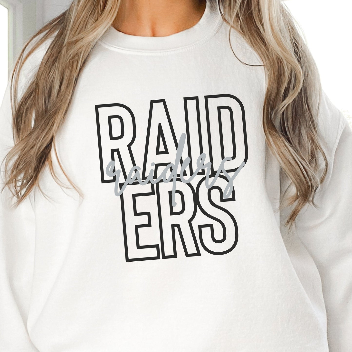 Raiders Football Sweatshirt, Las Vegas Raiders Crewneck Sweatshirt,  Las Vegas Football Shirt Gift for Her, Raiders Football Fan Gift