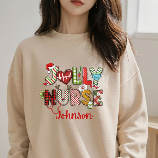 Custom Nurse Christmas Sweater