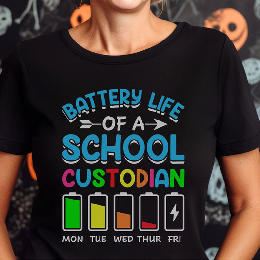 Battery Life Of A Custodian T-Shirt