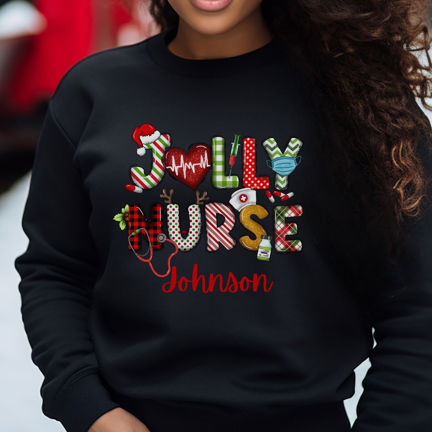 Custom Nurse Christmas Sweater