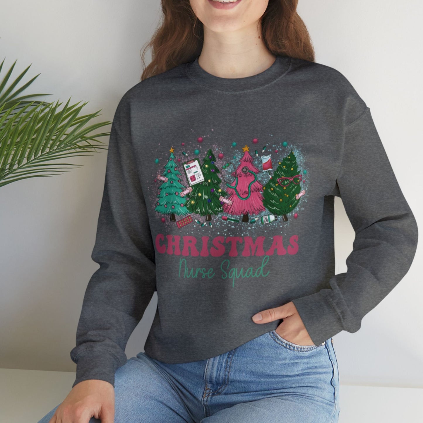 Nurse Squad Sweatshirt - Christmas Gift and Matching Pink Christmas