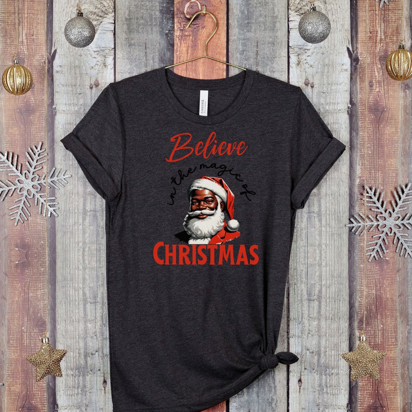 Retro Merry Christmas Black Santa Head Sweatshirt