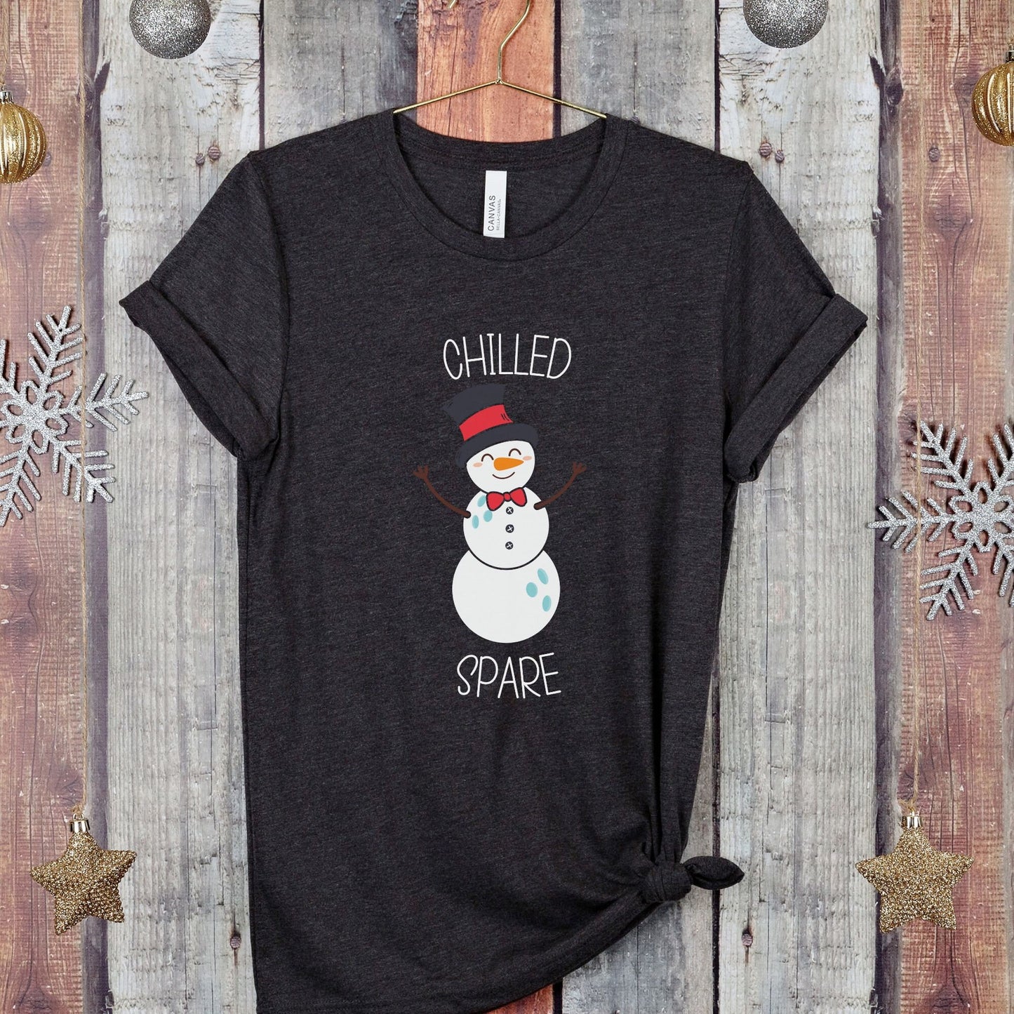 Bowling Snowman Christmas Tee