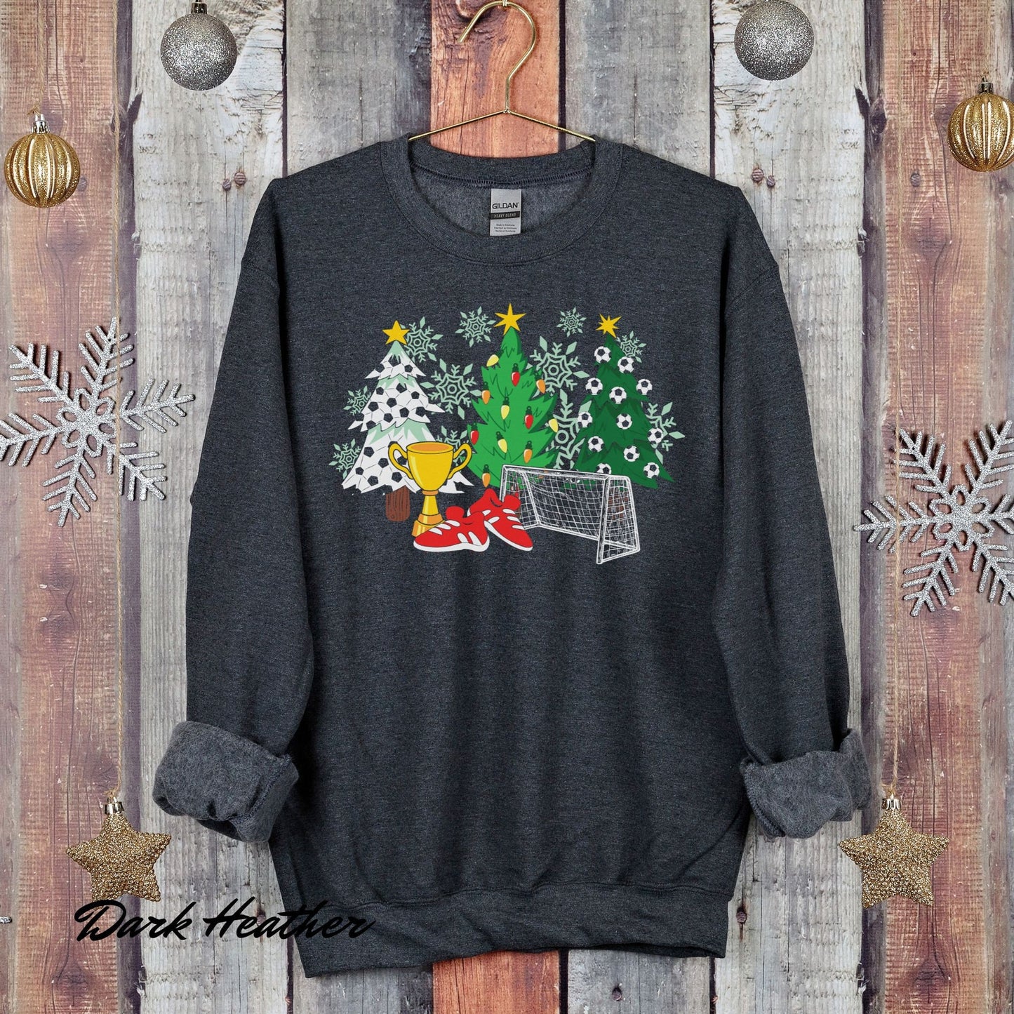 Soccer Christmas Tree Sweatshirt