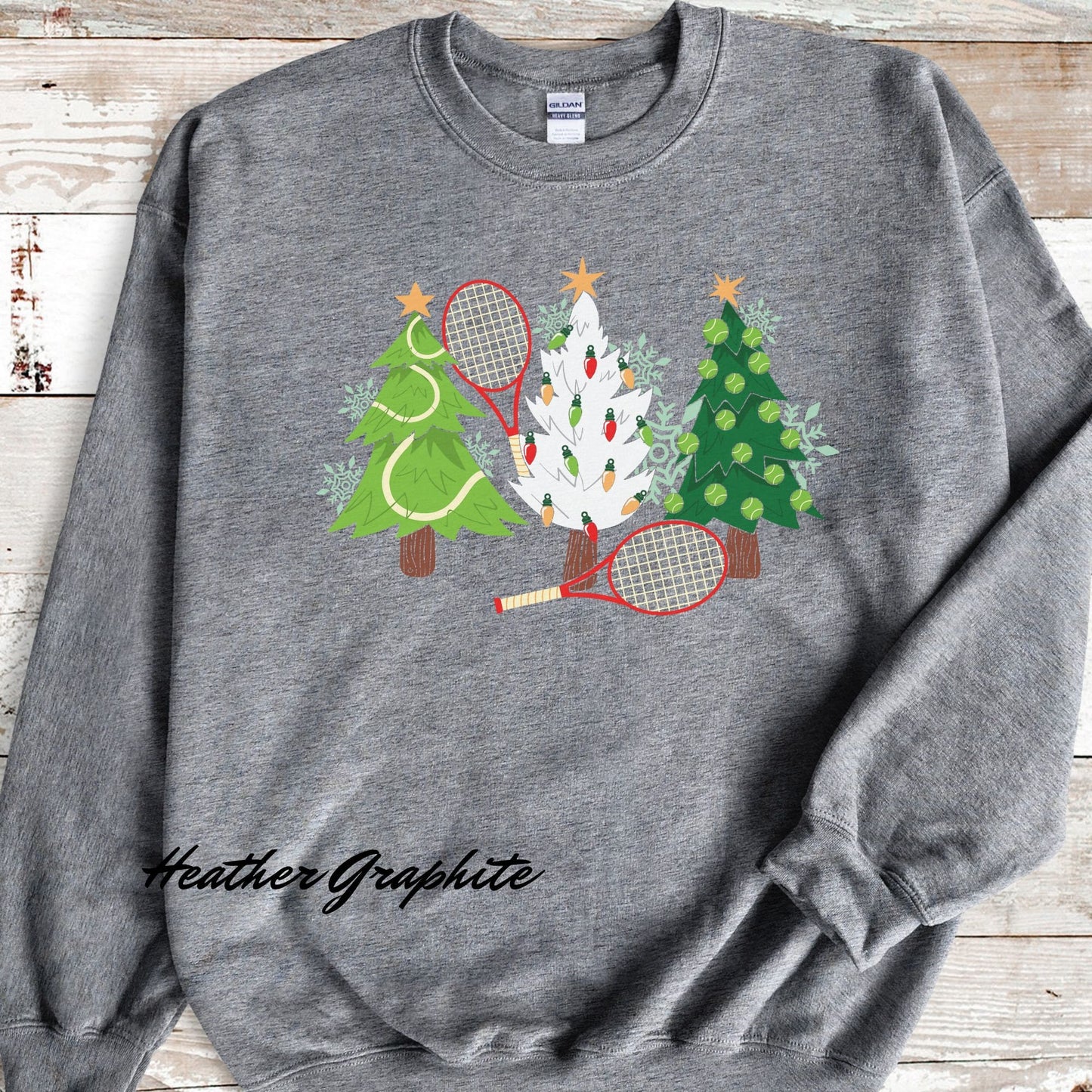 Tennis Christmas Sweatshirt - Holiday Gift for Women