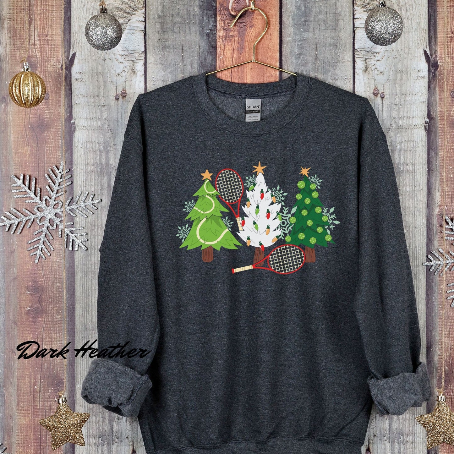 Tennis Christmas Sweatshirt - Holiday Gift for Women