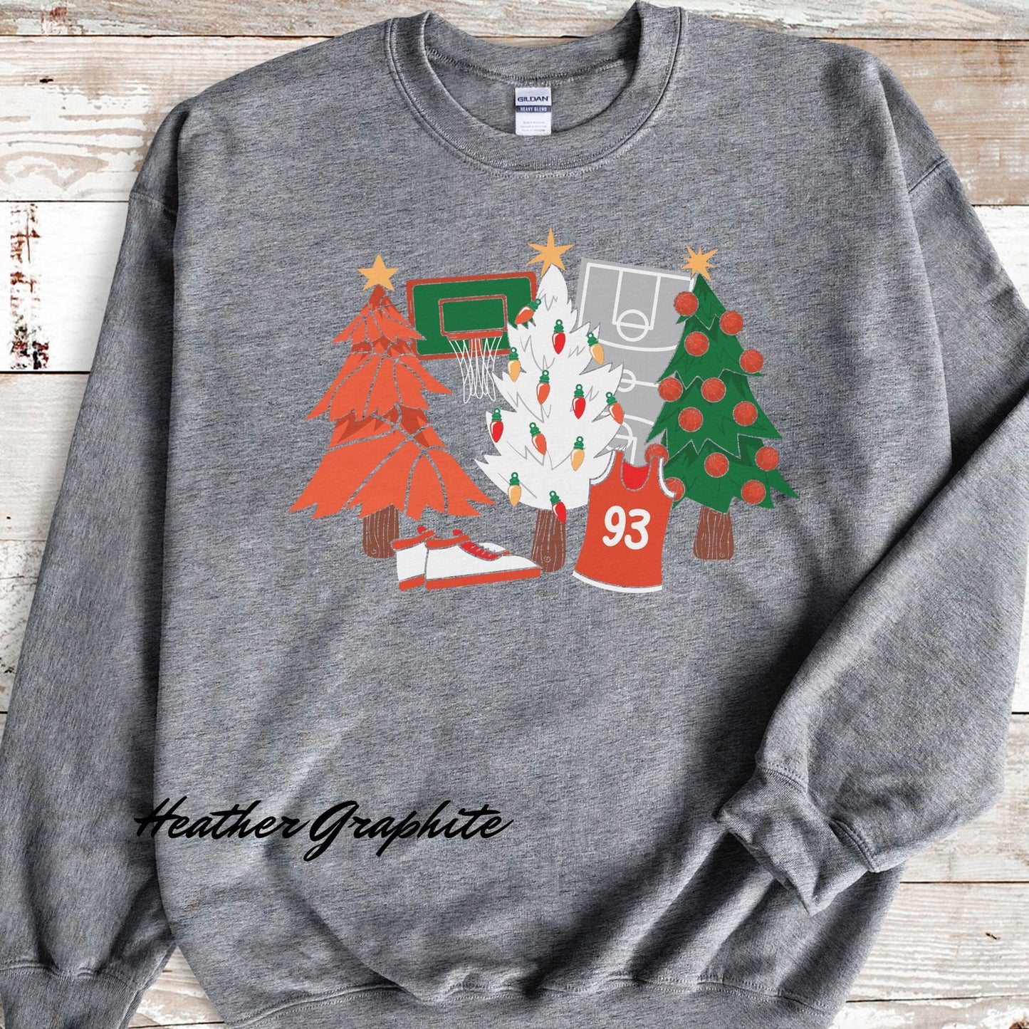 Basketball Christmas Tree Sweatshirt