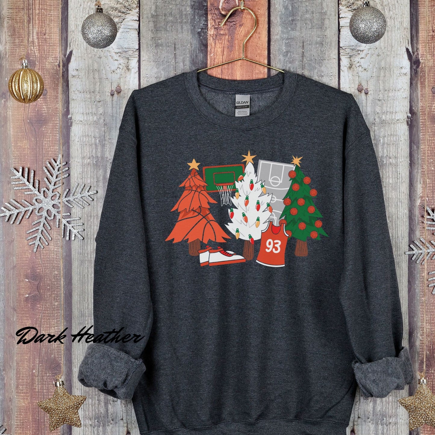 Basketball Christmas Tree Sweatshirt