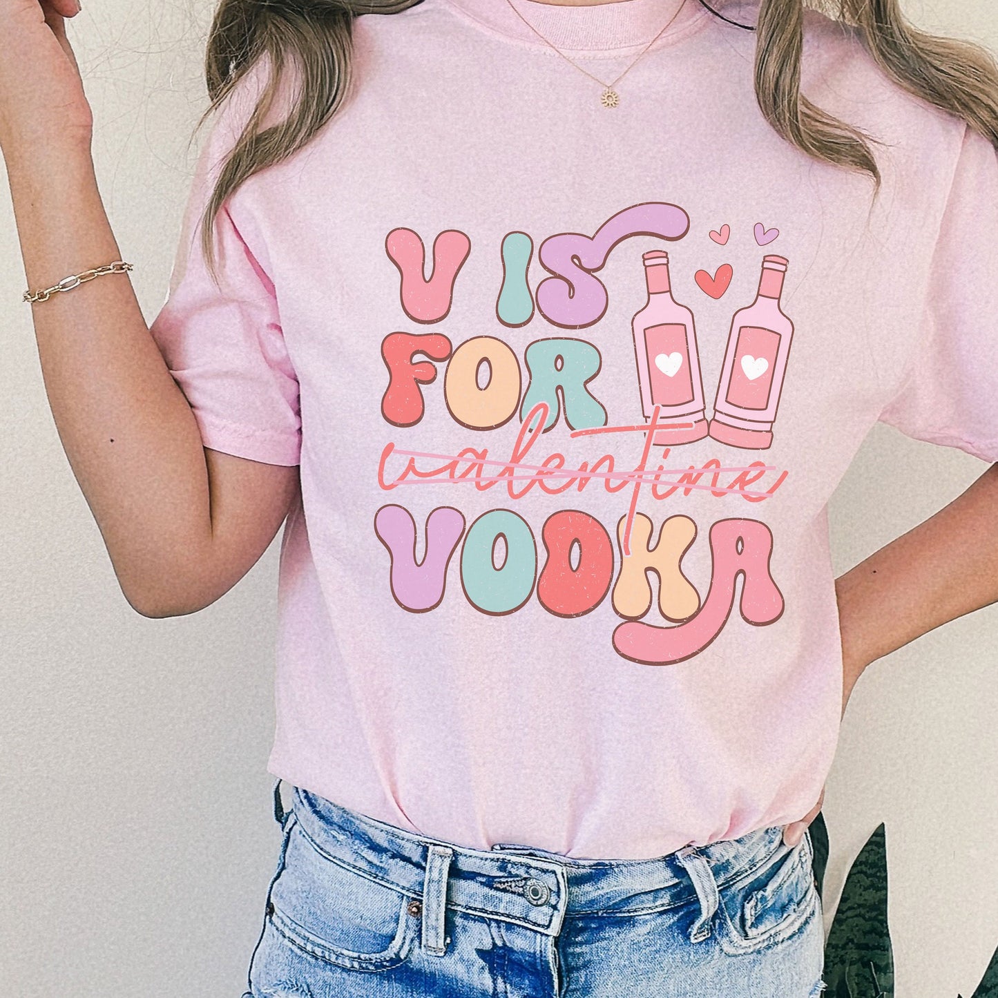 V is for Vodka Valentine Comfort Colors Shirt