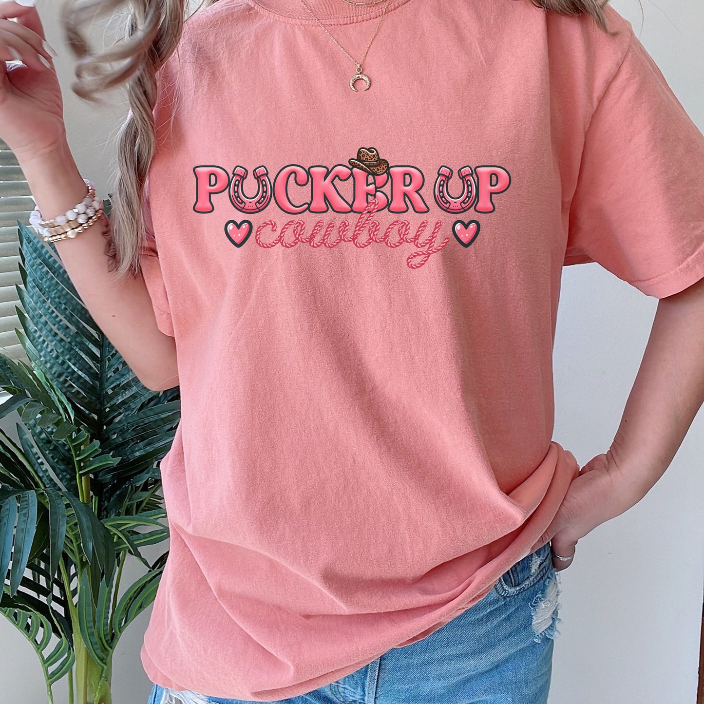 Pucker Up Westen Valentine Comfort Colors Shirt