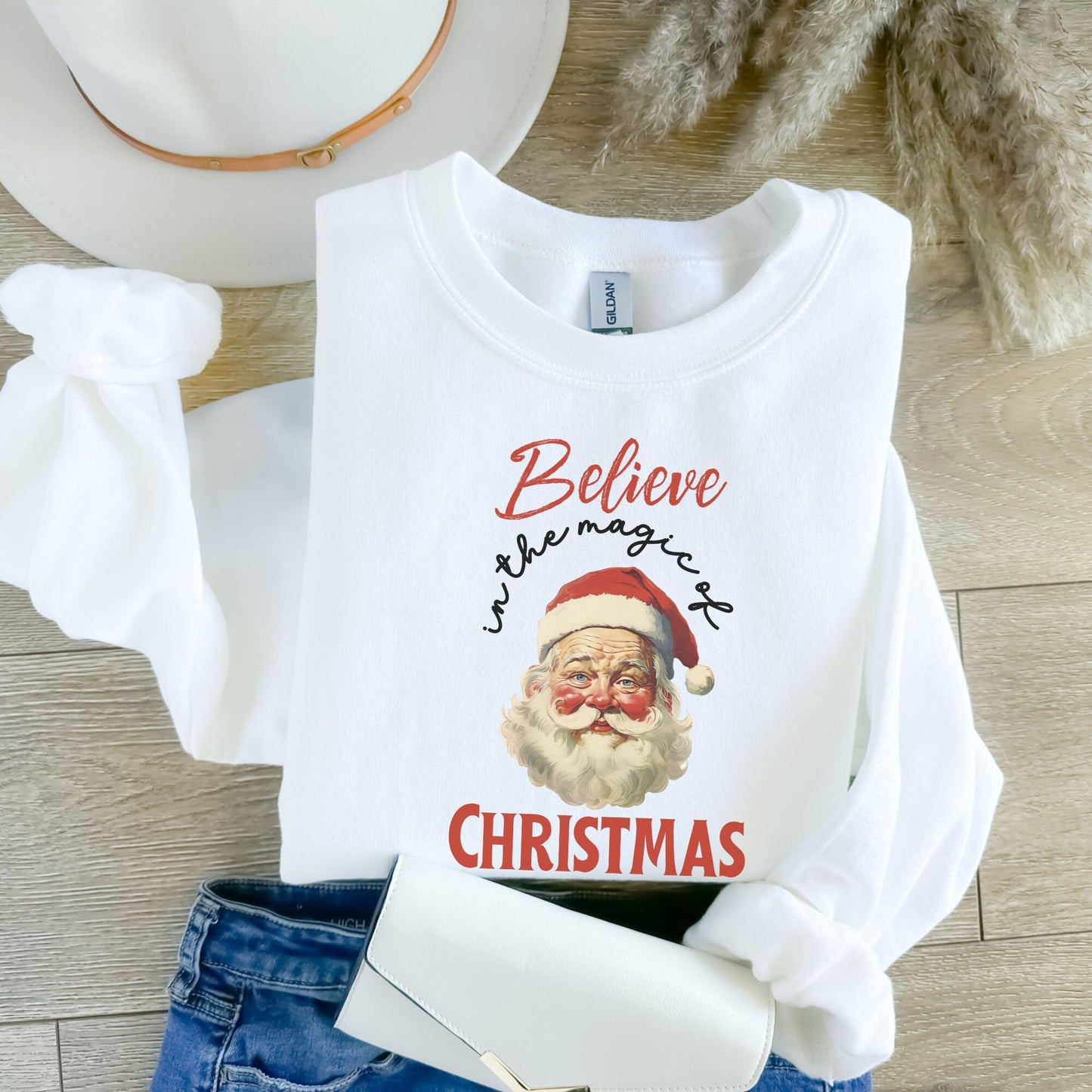 Retro Santa Claus Vintage Santa Sweatshirt