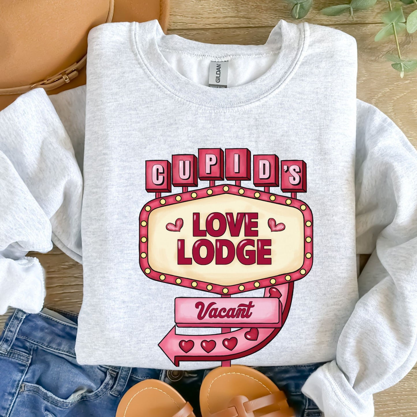 Cupids Love Lodge Valentine's Sweatshirt