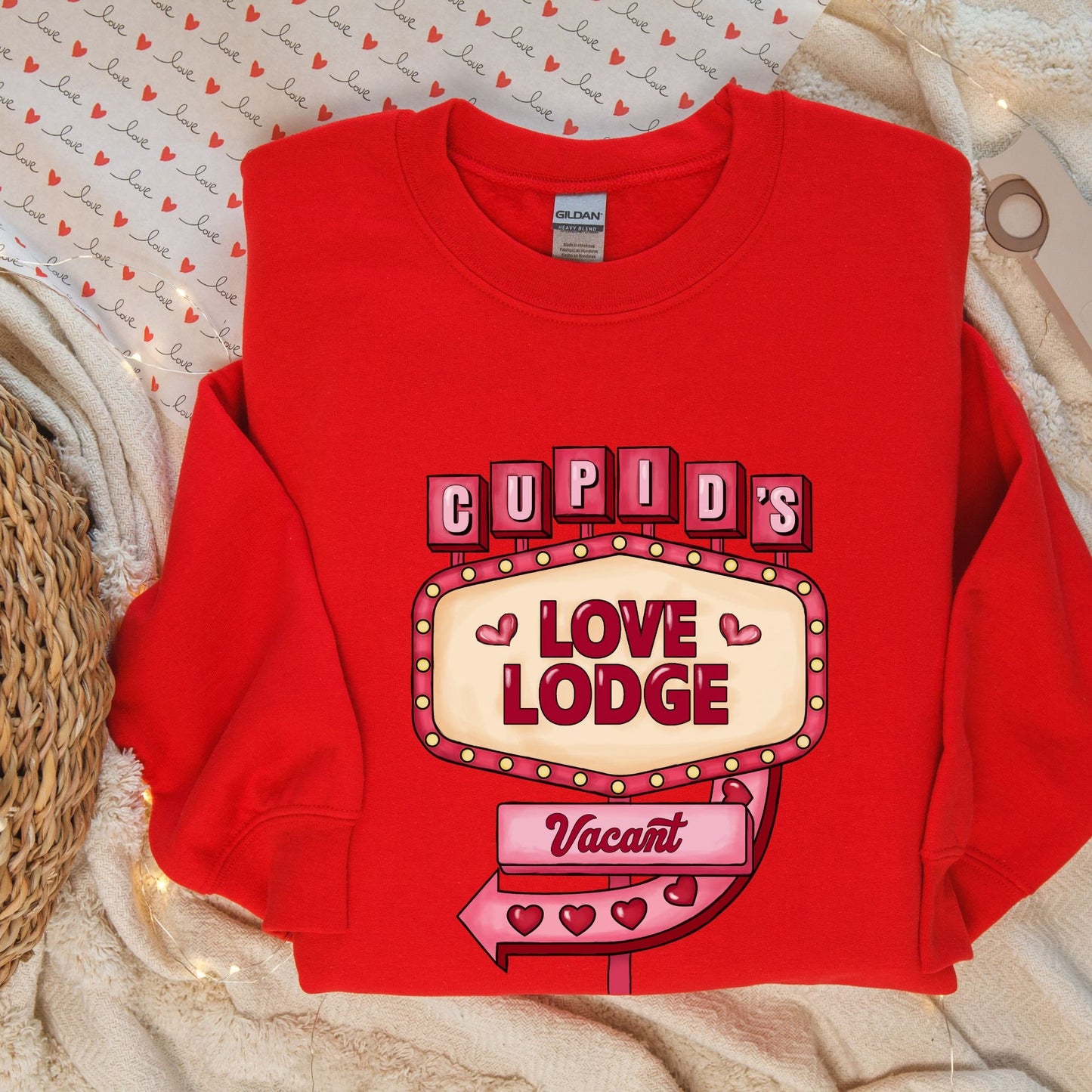 Cupids Love Lodge Valentine's Sweatshirt