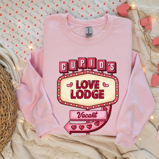 Cupids Love Lodge Valentine's Sweatshirt