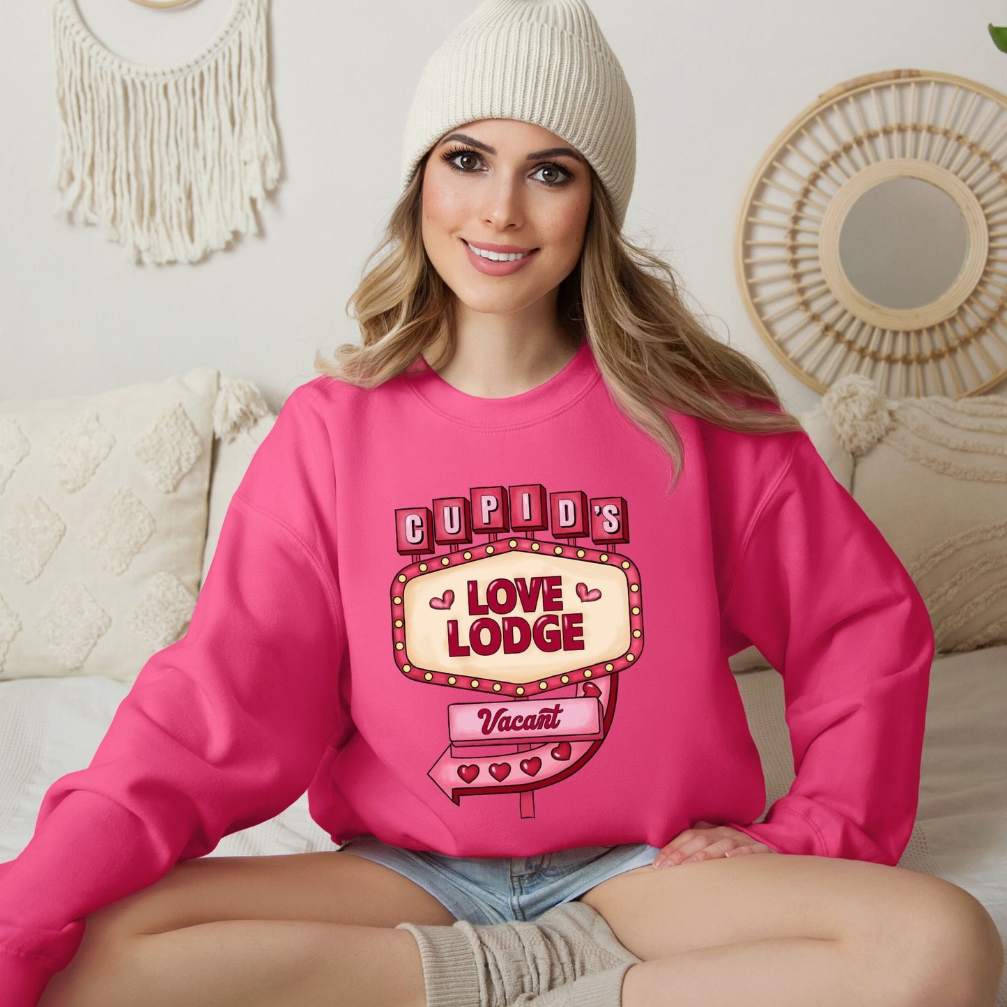 Cupids Love Lodge Valentine's Sweatshirt