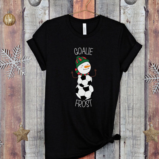 Christmas Soccer Ball Christmas Snowman T-shirt