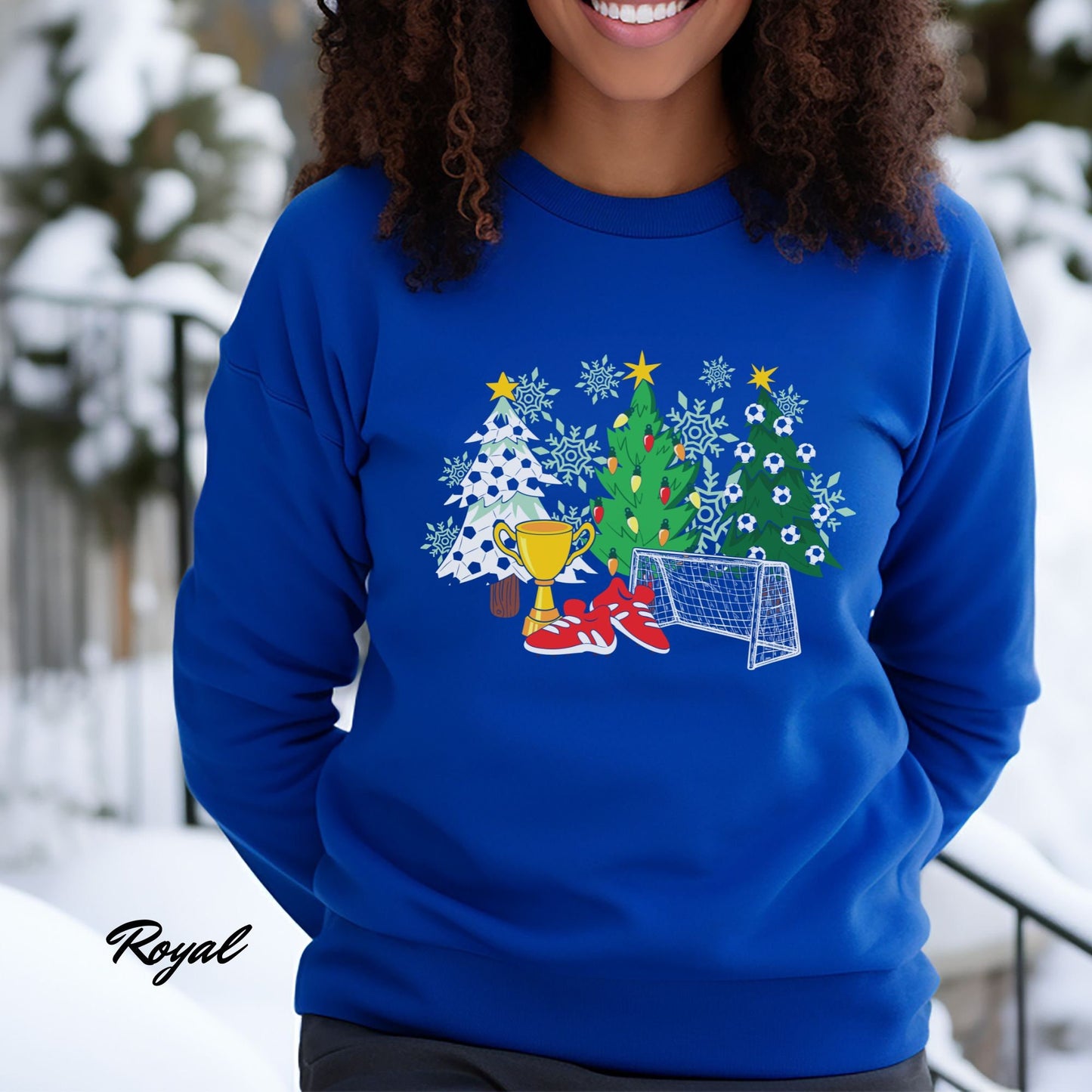 Soccer Christmas Tree Sweatshirt