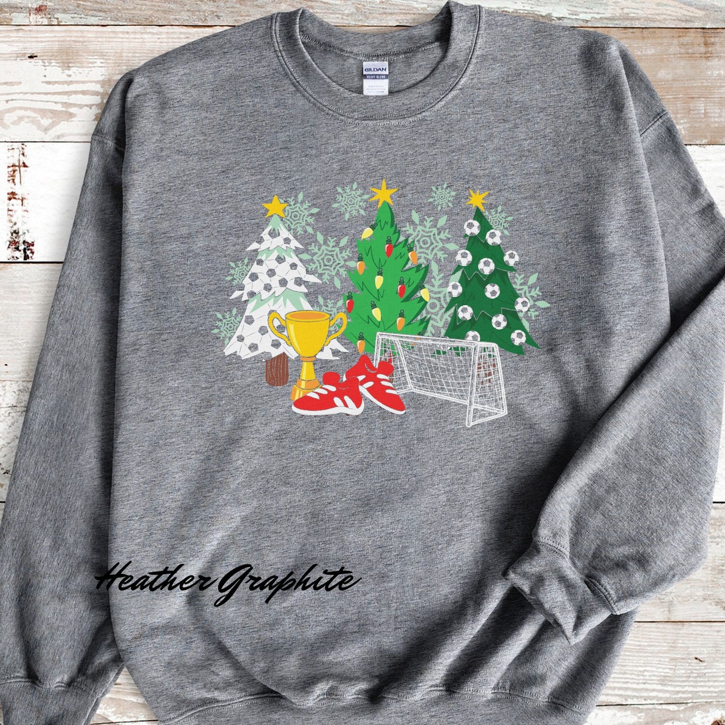 Soccer Christmas Tree Sweatshirt